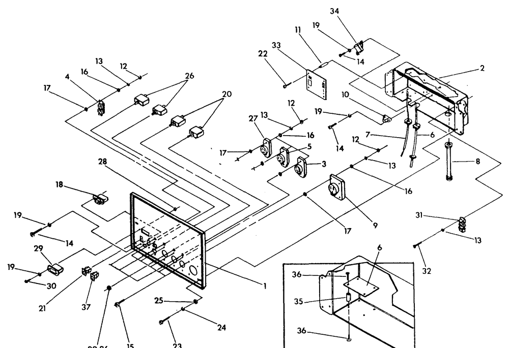 Control Panel Diagram and Parts List for 9807-2-MC  Briggs and Stratton Generator